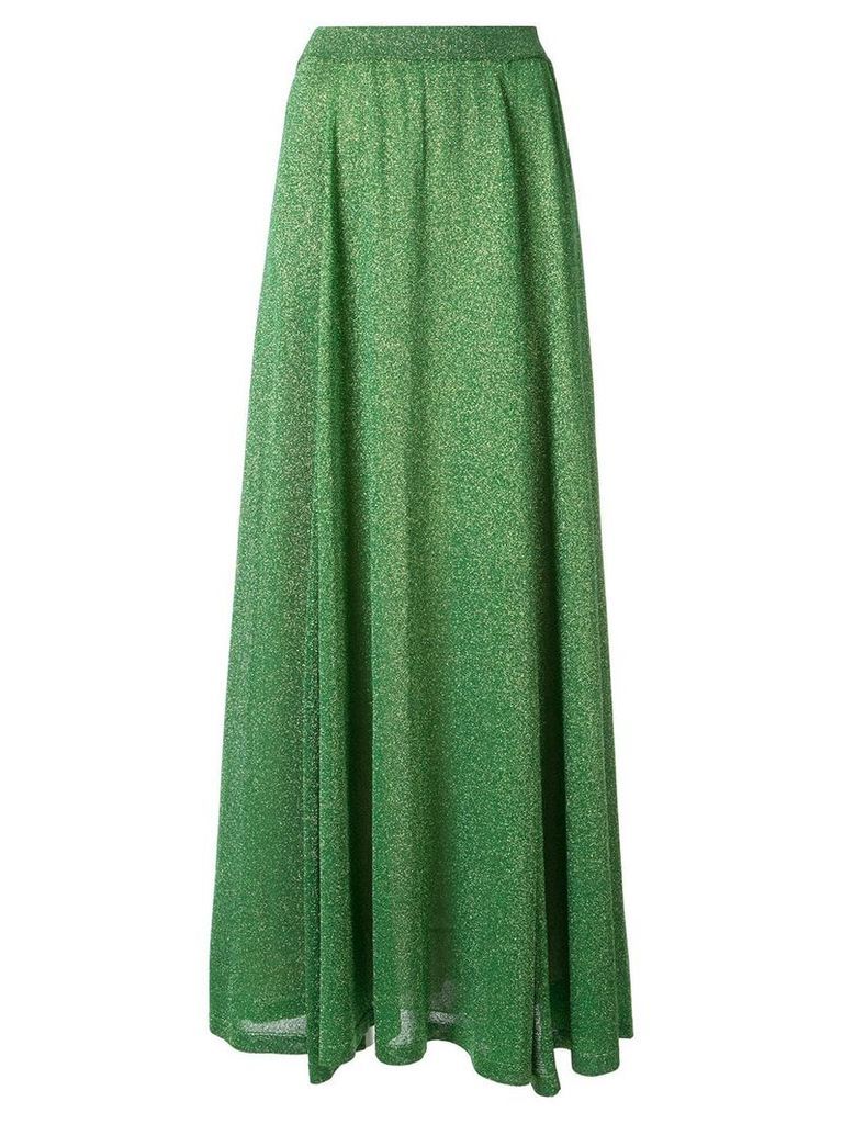 Missoni lamé full skirt - Green
