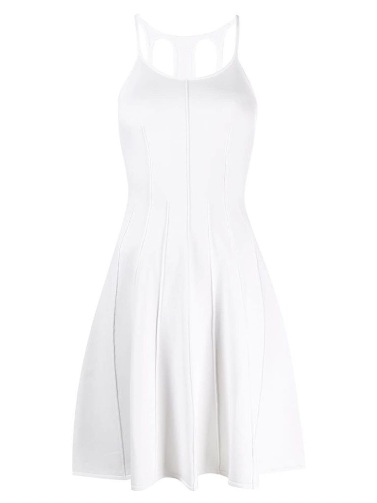 Dsquared2 flared sleeveless dress - White