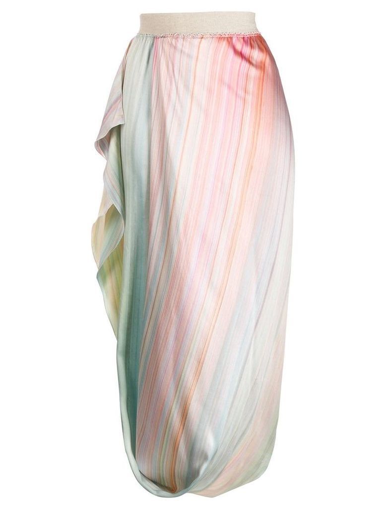 Poiret Isabella draped cocoon skirt - PINK