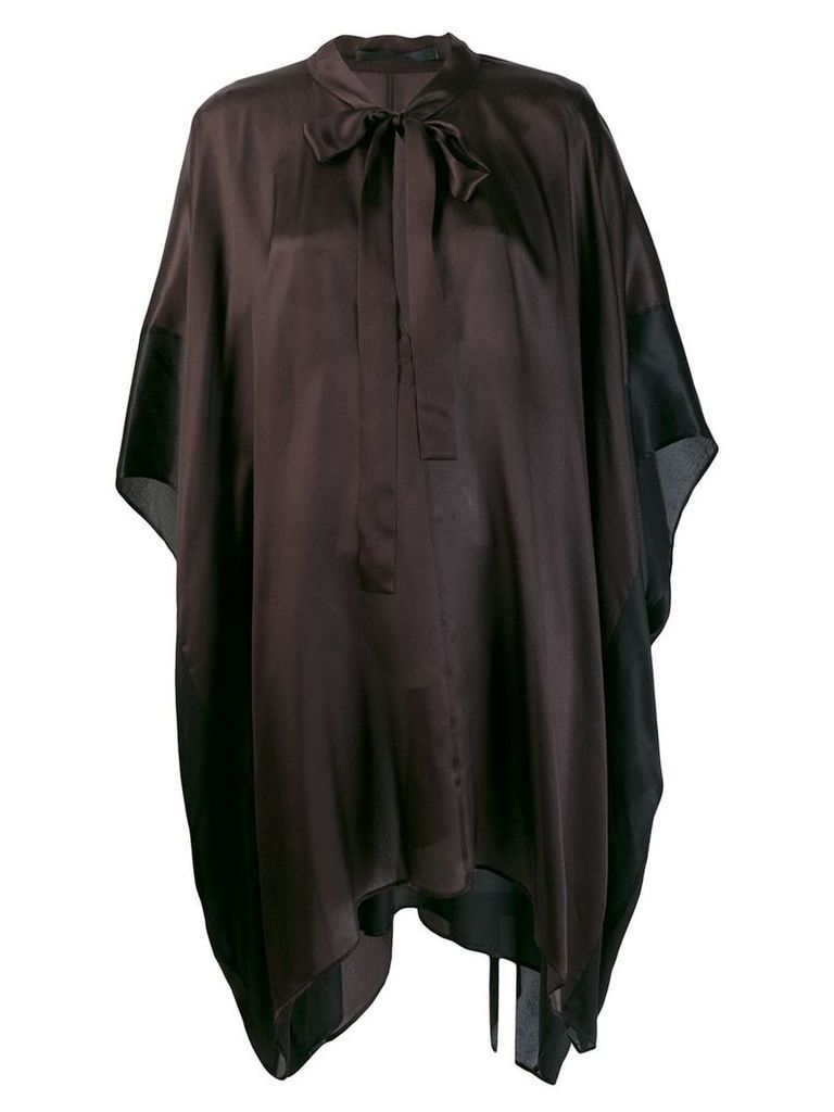 Haider Ackermann short-sleeve flared blouse - Black