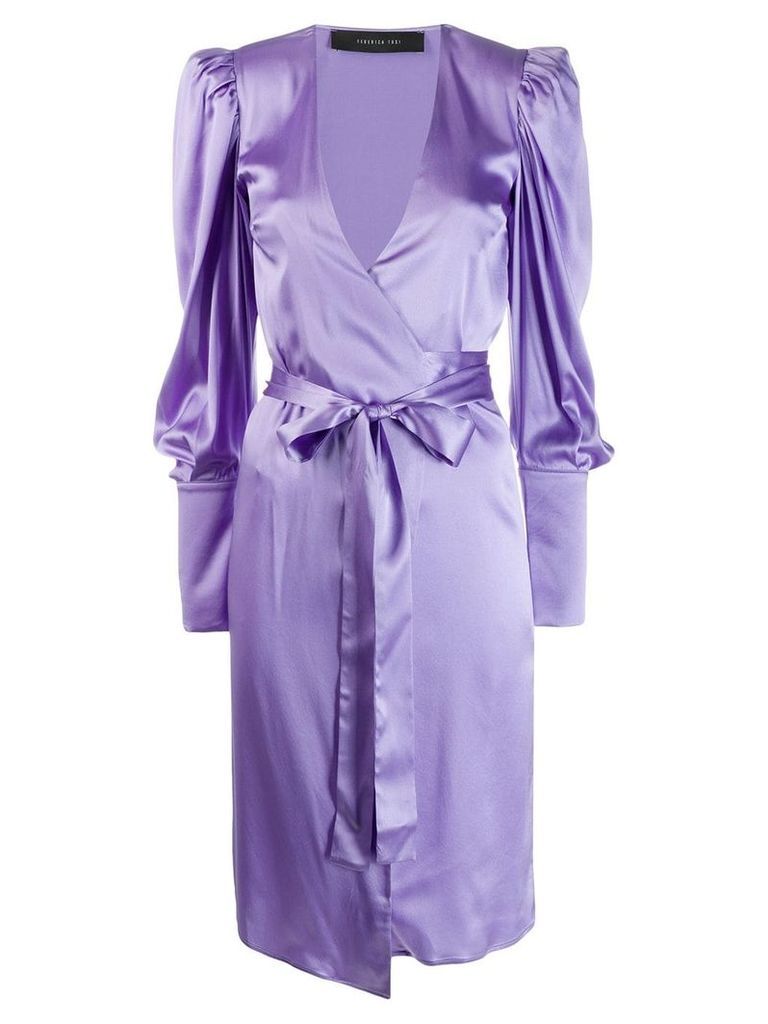 Federica Tosi puff sleeved dress - Purple