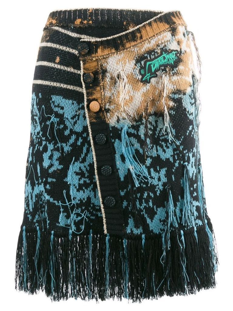 Ottolinger knitted wrap skirt - Black
