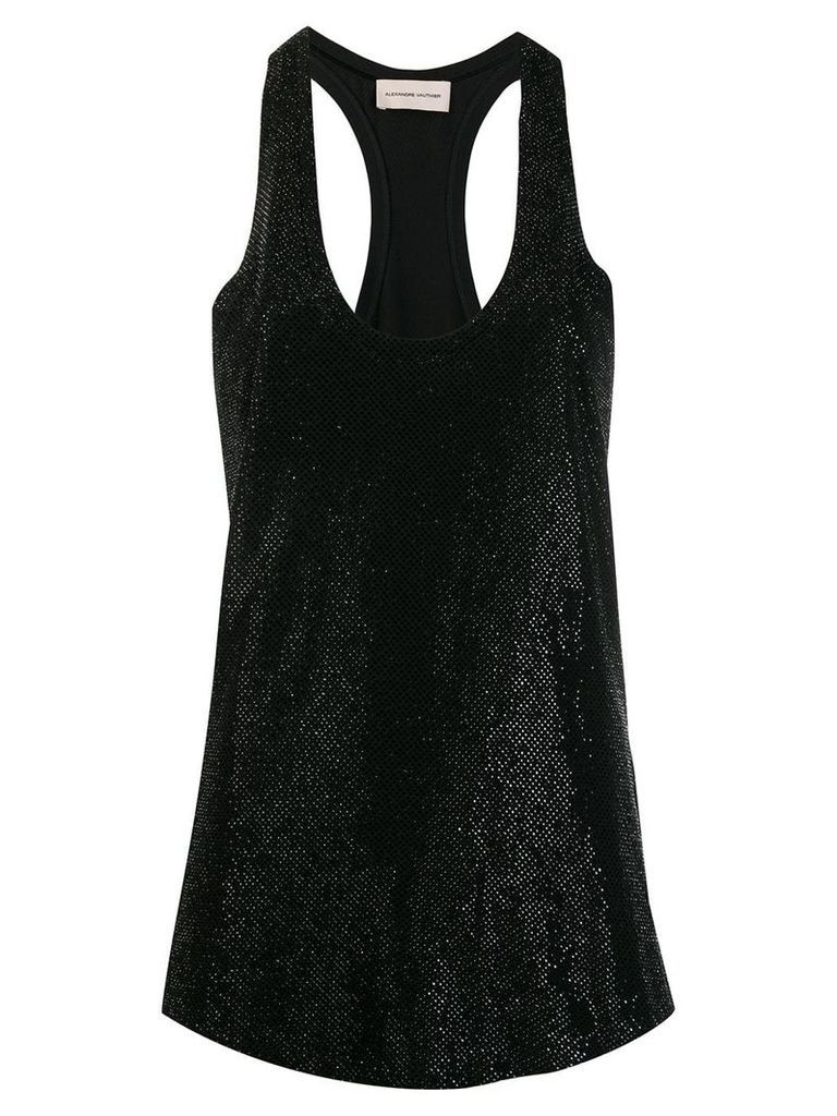 Alexandre Vauthier perforated tank top - Black