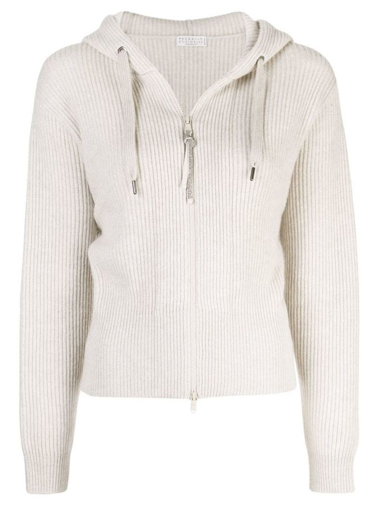 Brunello Cucinelli hooded sweater - Neutrals