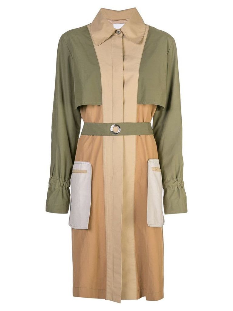 Rosetta Getty grommet sleeve trench - Multicolour