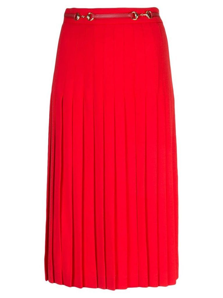 Gucci Pleated wool skirt - Red