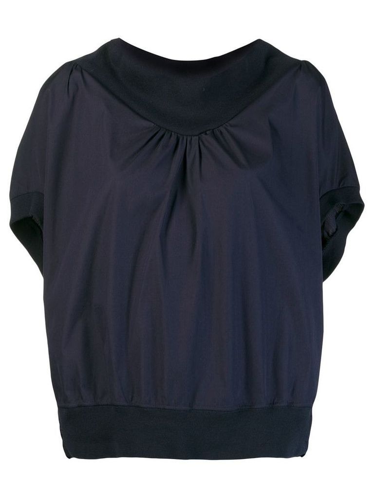 Tsumori Chisato blouse with structured collar - Blue