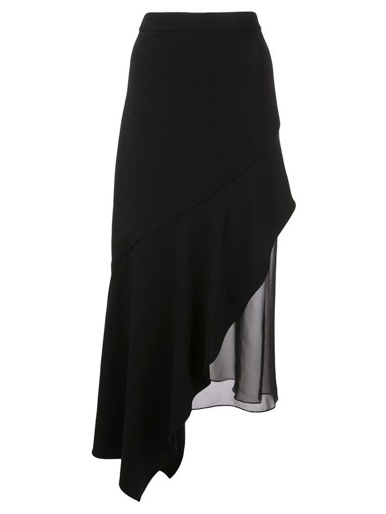 Cushnie asymmetric drape skirt - Black