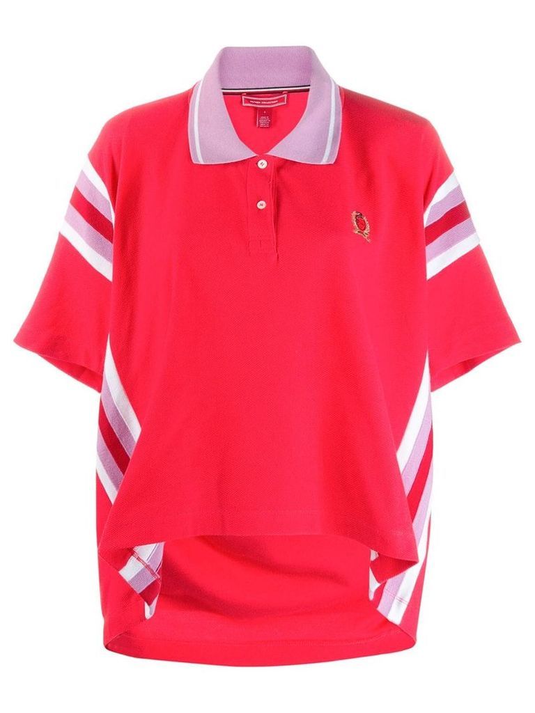 Tommy Hilfiger oversized polo shirt - Red