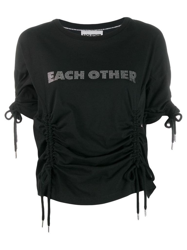 Each X Other drawstring T-shirt - Black
