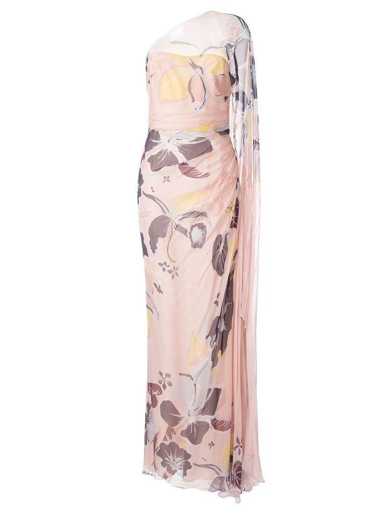 Zuhair Murad floral one shoulder gown - PINK
