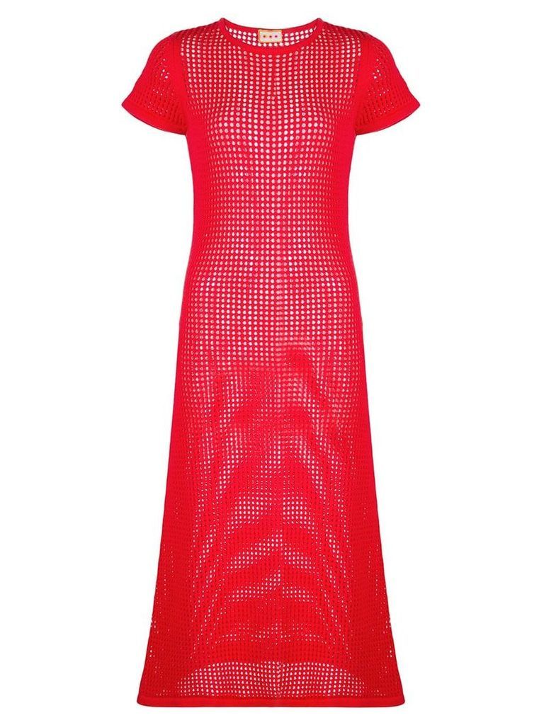 Lhd mesh dress - Red