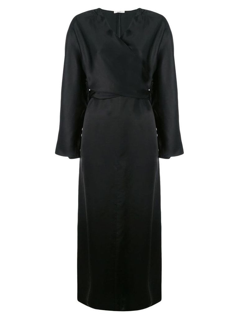 The Row wrap front dress - Black