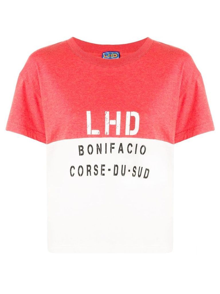 Lhd logo print T-shirt - Red