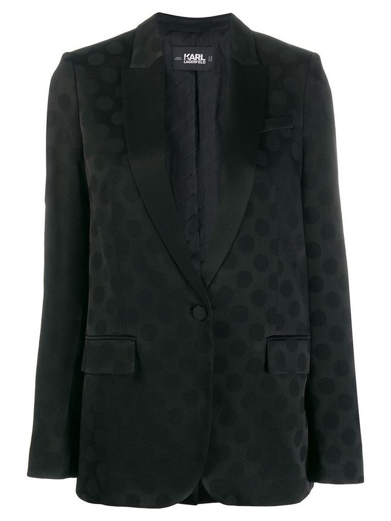 Karl Lagerfeld Karl dots tailored blazer - Black
