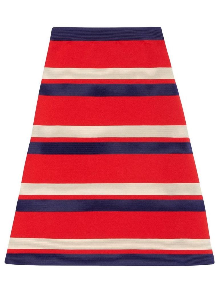 Gucci Striped wool skirt - Red