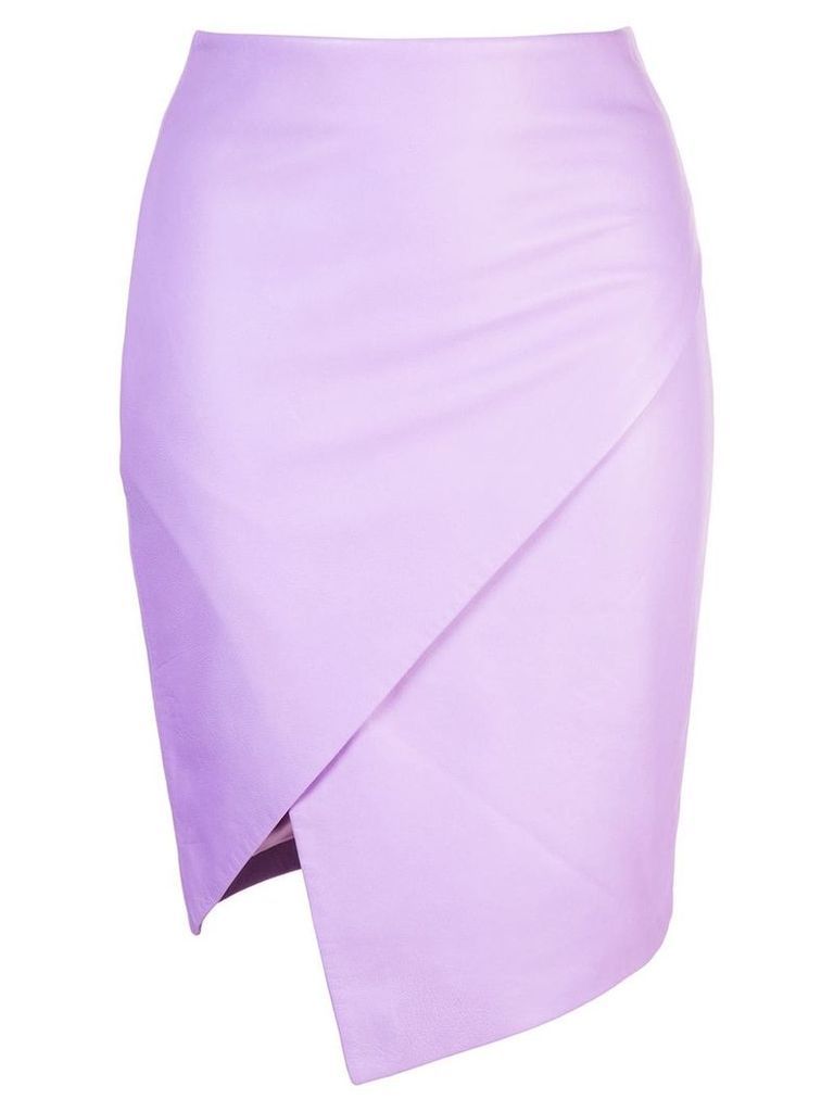 Michelle Mason wrap skirt - Purple