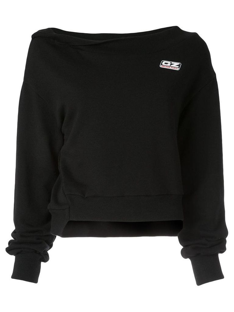Ground Zero logo patch sweatshirt - Black