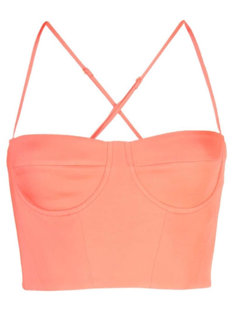 Michelle Mason bustier top - Red