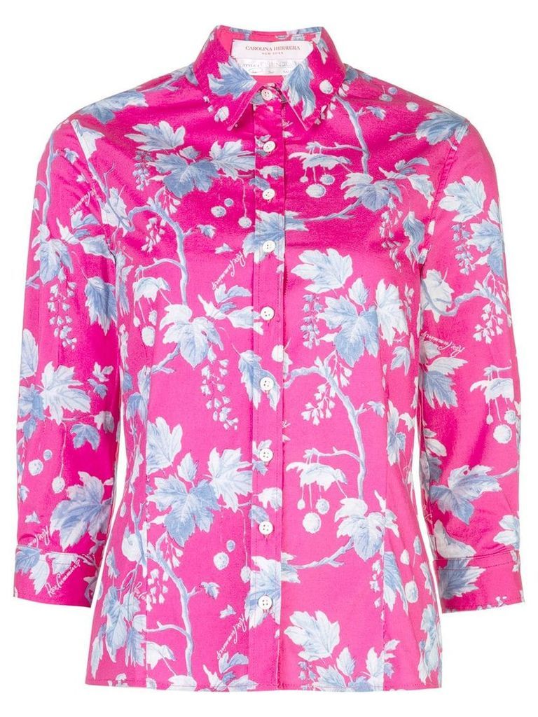 Carolina Herrera floral print shirt - PINK