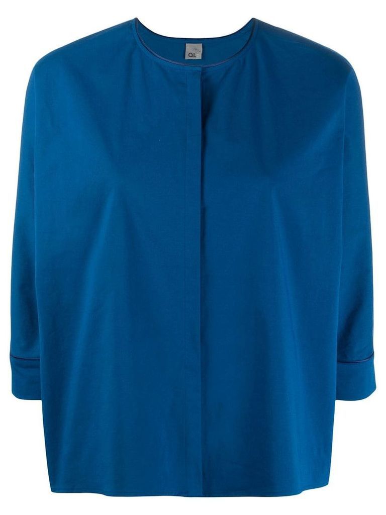 Quelle2 concealed front blouse - Blue