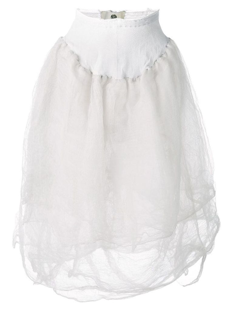 Marc Le Bihan elasticated waist skirt - White