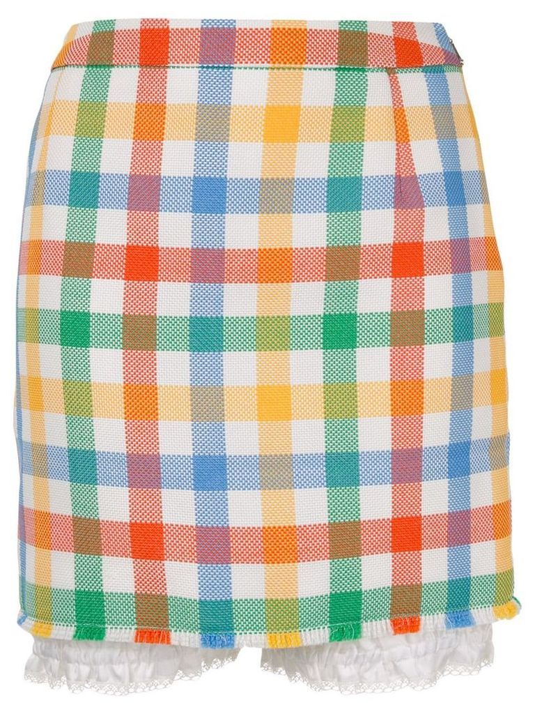 Thom Browne checked skirt - Multicolour