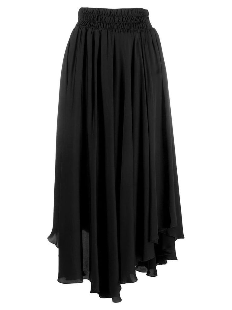 Fabiana Filippi asymmetric pleated skirt - Black