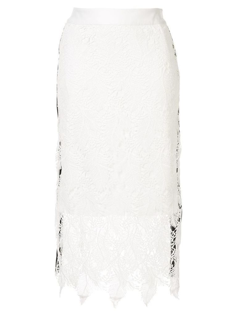 Guild Prime lace midi skirt - White