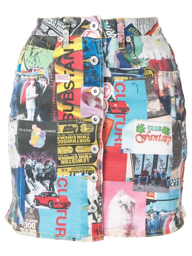 Ground Zero printed mini skirt - Multicolour