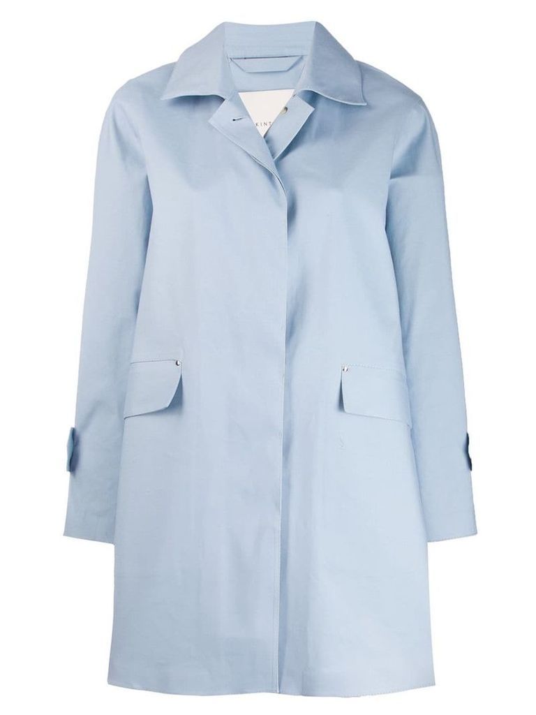 Mackintosh Placid Blue Bonded Cotton Coat LR-094