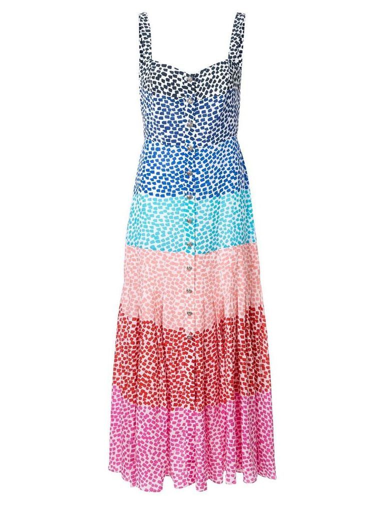 Saloni colour block dress - Multicolour
