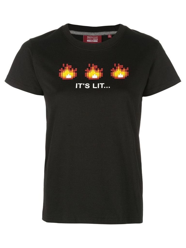 Mostly Heard Rarely Seen 8-Bit It's Lit T-shirt - Black