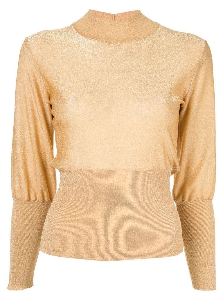 Emilio Pucci lurex sweater - GOLD