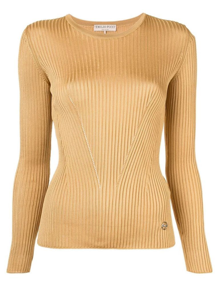 Emilio Pucci ribbed sweater - Yellow