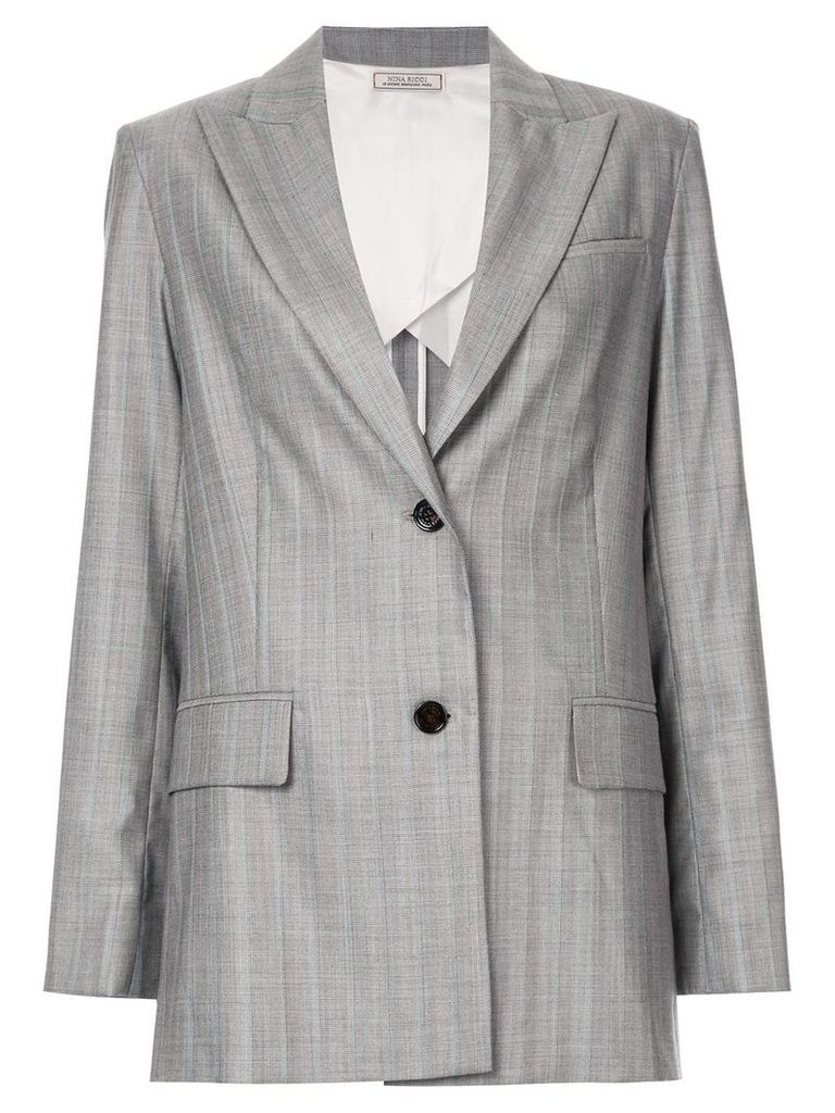 Nina Ricci striped relaxed blazer - Grey