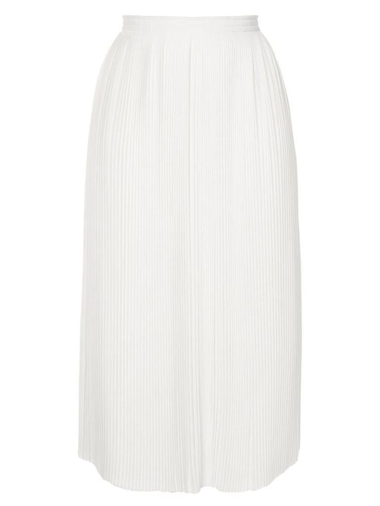 Nina Ricci pleated midi skirt - White