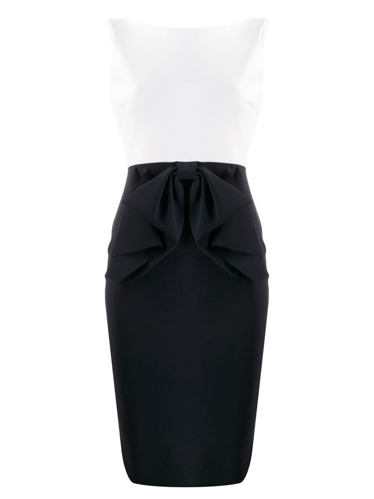 Le Petite Robe Di Chiara Boni two-tone fitted dress - Black