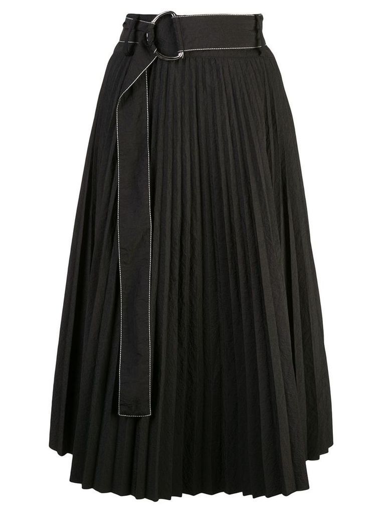 Proenza Schouler White Label parachute pleated skirt - Black