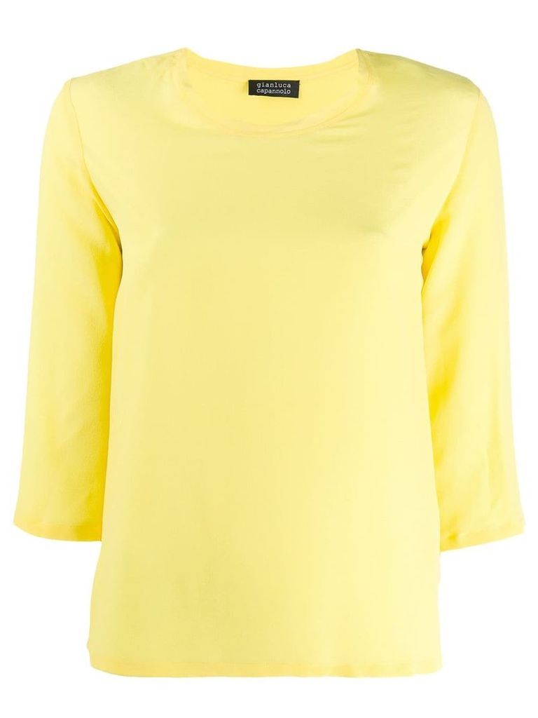 Gianluca Capannolo 3/4 sleeve blouse - Yellow