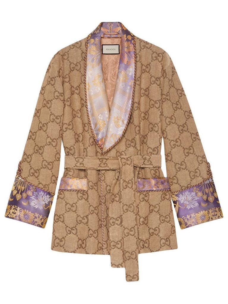 Gucci GG linen jacket - Brown