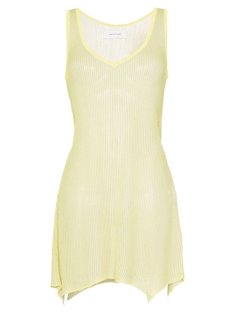 Marques'Almeida sleeveless knitted dress - Yellow