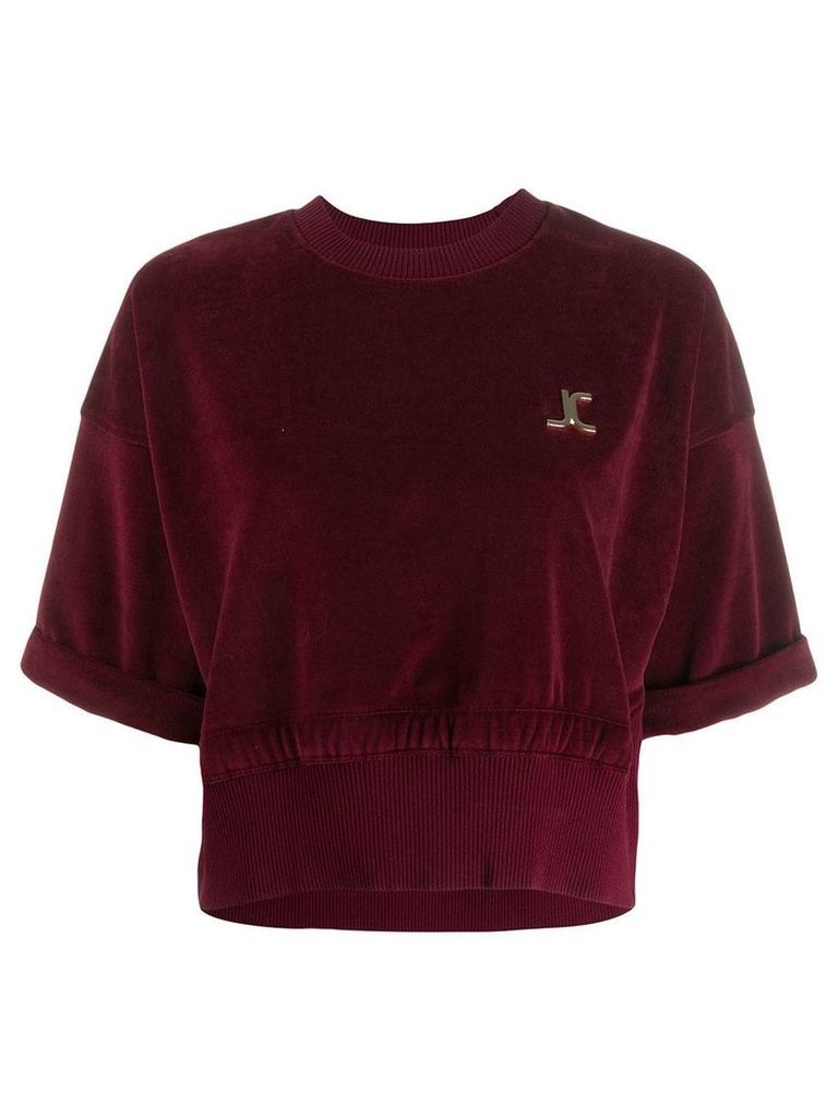 Just Cavalli cropped sweatshirt - Red