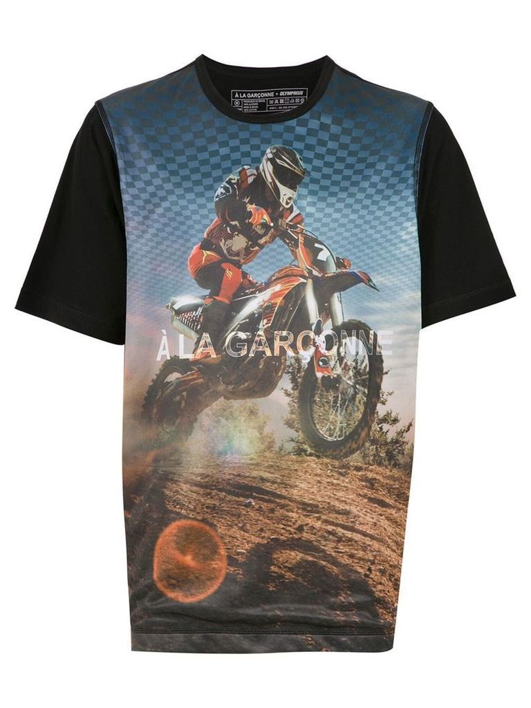 À La Garçonne À LA GARÇONNE + OLYMPIKUS MOTOCROSS t-shirt - Black