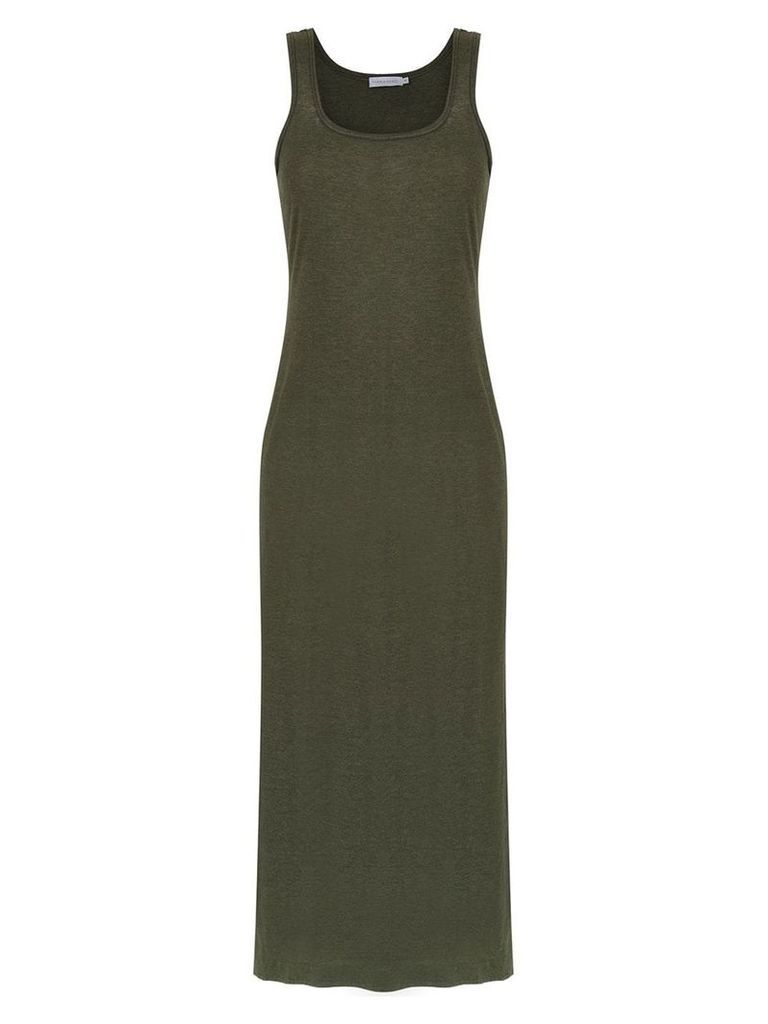 Mara Mac sleeveless long dress - Green