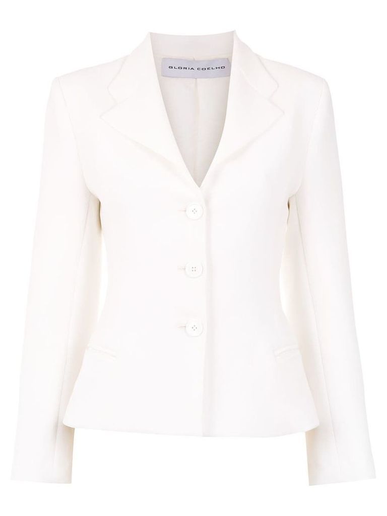 Gloria Coelho panelled blazer - White