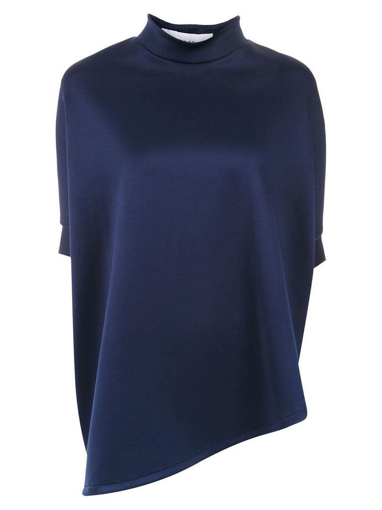 Gloria Coelho asymmetric blouse - Blue