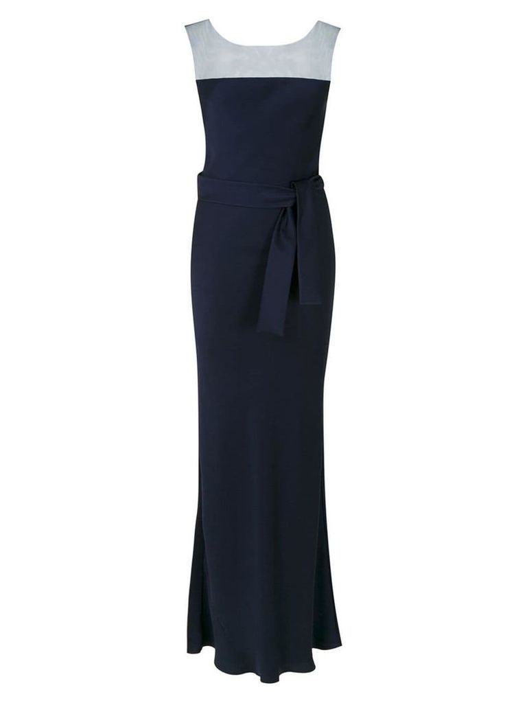 Gloria Coelho long panelled dress - Blue