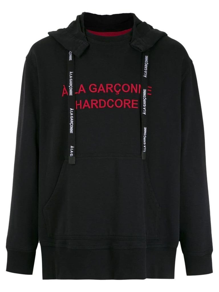 À La Garçonne À LA GARÇONNE + HERING Hardcore hoodie - Black