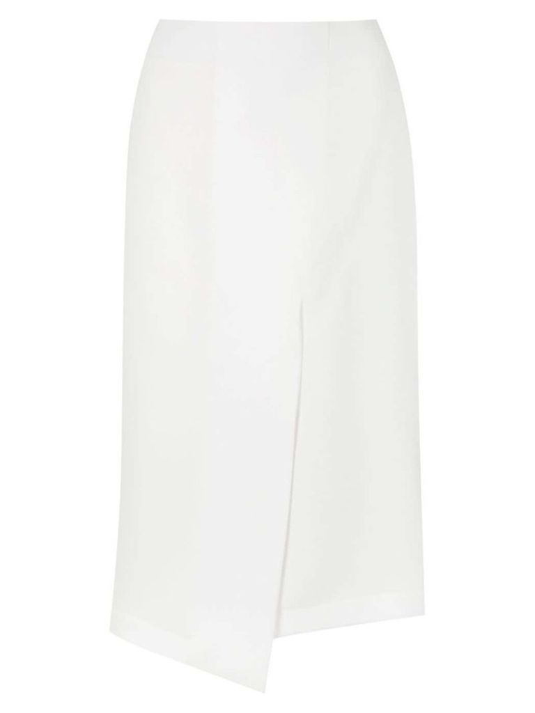 Gloria Coelho wrap midi skirt - White